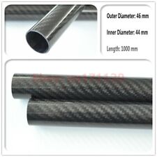 3k Carbon fiber wing tube 46MM OD X 44MM ID X 1000MM 100% full carbon 46*44