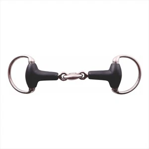 AK Eggbutt Soft Rubber Double Jointed Rubber Coated Reitgebisse - Bild 1 von 11
