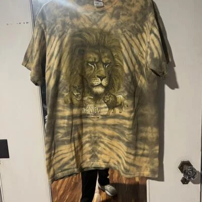 Daniel Lion graphic tee in yellow and brown #wildlife - Image 1 of 2