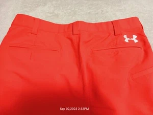 Men's Under Armour Neon Stretch Straight Leg Casual Golf Pants W:32 - Picture 1 of 6