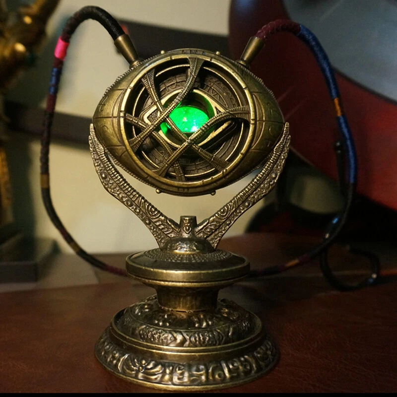 Doctor Strange 1 1 Eye of Agamotto With Stand Full Metal LED Light in Stock