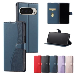 Leather Wallet Case Flip Stand Phone Cover For Google Pixel 9 Pro XL 9A 8A 7 Pro - Picture 1 of 17