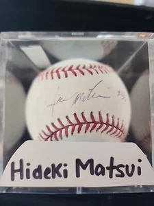 HIDEKI MATSUI Yankees AUTOGRAPHED/SIGNED Official MLB Baseball JSA Coa - Picture 1 of 4