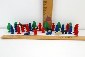 Vtg TC Timber Storybook Village 30 Pieces from #50-6550 Wooden Toy Figures - Picture 1 of 6