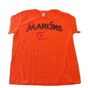 Florida Miami Marlins Autographed Signed Baseball  Shirt  Multiple Players  - Picture 1 of 7
