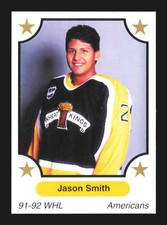 1991 7th Inning Sketch WHL #309 Jason Smith    Tri-City Americans