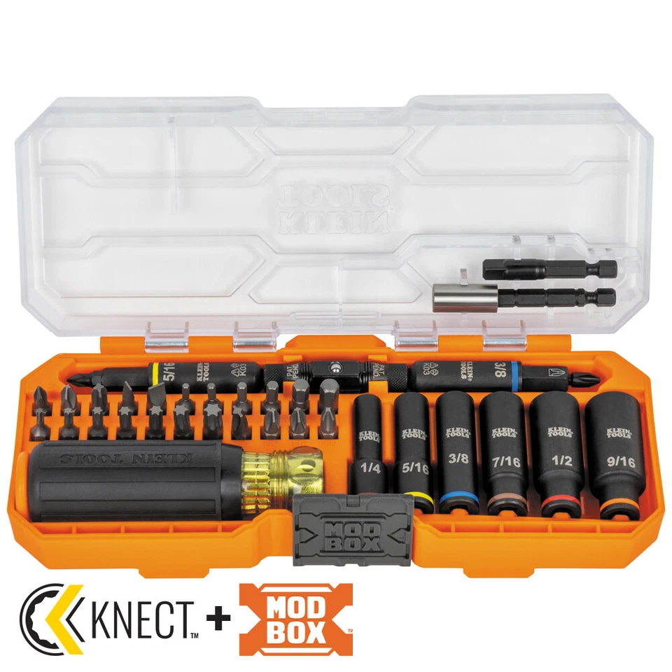 Klein Tools 32502HD KNECT Impact-Rated Driver and Socket Set with Case, 41 Pc. - Image 1 of 4