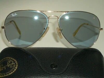 62[]14 GAFAS DE SOL AVIADOR RAY BAN RB3026 TONO AZUL CRISTAL GRANDE METAL II L2846 Foto 1 de 4