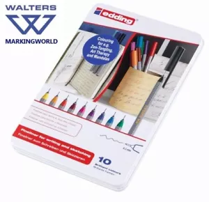 Rotuladores Edding 55 Fineliner 0,3 mm | Juego surtido de 10 bolígrafos - Imagen 1 de 5