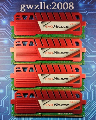 32GB (4x8GB) PC3-14900U DDR3-1866MHz 2Rx8 Non-ECC Geil GEV332GB1866C10QC - Image 1 of 2