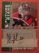 2008 09 ITG Between the Pipes GOALIEGRAPHS A-AL Antoine LaFleur Autograph  