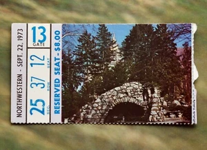 1973 Notre Dame Fighting Irish Ticket Stub. UNDEFEATED National Champs. Wildcats - Picture 1 of 3