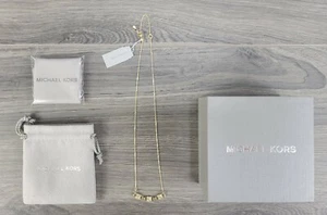 Michael Kors Pave Link Necklace (Gold) - Picture 1 of 7