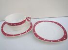 Vintage Stylecraft by Midwinter Red Domino Coffee Cup & Two Saucers