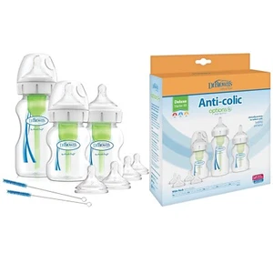 Dr. Brown's Options+ Anti Colic Baby Feeding Bottles Starter Kit Wide Neck - Picture 1 of 9