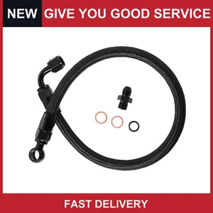 Pack of 1 For Honda Accord DX EX LX SE 90-02 Car Braided Fuel Line Hose Black - Picture 1 of 8