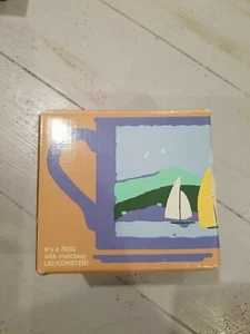 Vintage 1985 HALLMARK Mug Mates Lid Coaster Cup Sailboat Japan - Picture 1 of 4