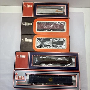 Lima HO Scale Electric Locomotive 20 8107L And (4) Cars 9302, 3188, 3182, 302860 - Picture 1 of 9