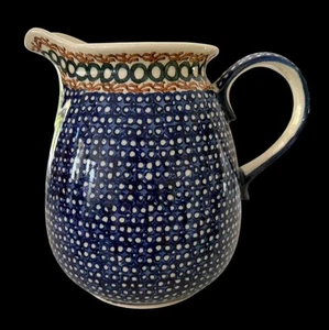 GRAN JARRA BOLESLAWIEC CERÁMICA POLACA GRAN COCINA PARA WILLIAMS SONOMA - Imagen 1 de 8