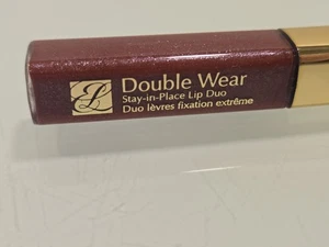 N.O.S. Estee Lauder Double Wear Stay-in-Place Lip Duo Eterna Plum (Ritirato) - Foto 1 di 7