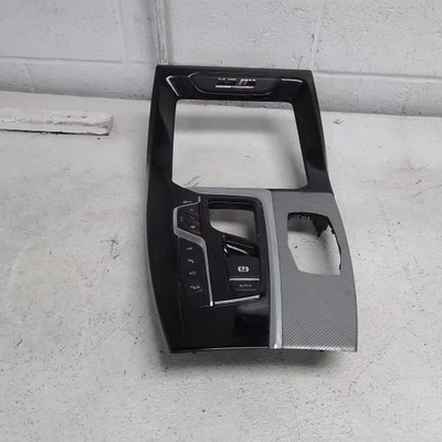 BMW X3M 2020 cubierta de consola delantera con bisel de cambio bisel de control de menú negro OEM Foto 1 de 4