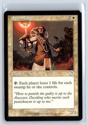 (2x) STERN JUDGE - Torment – MTG Magic the Gathering Card - Uncommon - Image 1 of 4