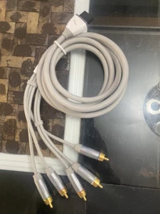 Rocketfish Nintendo Wii Component Video Cable Gold Connector AV Cord - Picture 1 of 3