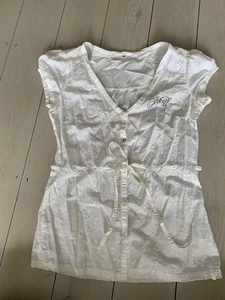 O'Neill White Surf Top Shirt Y2K 2000s size M - Picture 1 of 17