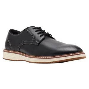 New Steve Madden P-Jansen Cognac Men’s Black Oxford Dress Shoes Size 9.5 NIB - Picture 1 of 7