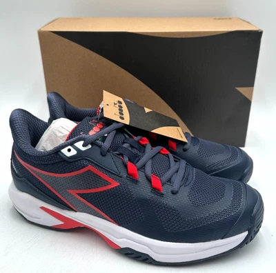 Diadora Trofeo 2 AG PKL NEW Men's Athletic Shoe Blue/Red/White US Size 8 - Image 1 of 4