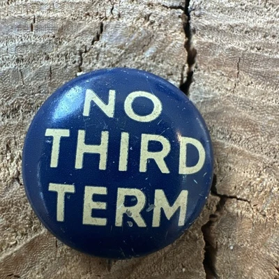 1940 WENDELL WILLKIE ANTI-FDR sin tercer mandato el constitucionalista pinback azul Foto 1 de 3