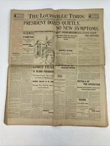 Sept. 7, 1901 The Louisville Times PRESIDENT WILLIAM McKINLEY SHOT Buffalo NY - Picture 1 of 14