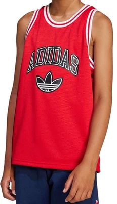 adidas Original Boys Red Mesh Tank Top Size Medium Brand New‼️ - Image 1 of 4