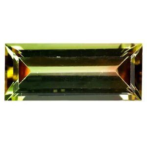 1.28 ct Octagon (11 x 4 mm) Unheated / Untreated Mozambique Bi- Tourmaline - Picture 1 of 2