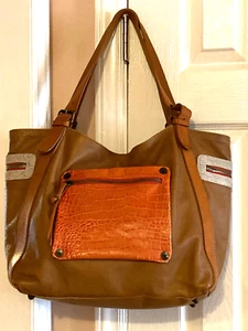 Maurizio Taiuti (Caramel/Orange/Leather/Made in Italy) Shoulder Bag-LARGE - Picture 1 of 12
