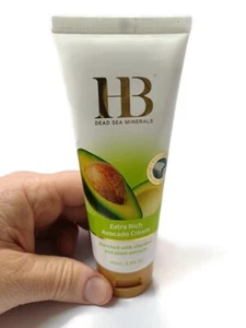 H&B Extra Rico 'CREMA DE AGUACATE' 100 ml Extractos de Plantas del Mar Muerto Hecho en Israel - Imagen 1 de 8