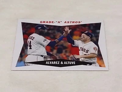 Yordan Alvarez/Jose Altuve 2020 Topps Archives 1960 Combo Cards #60CC-AA Astros - Image 1 of 2
