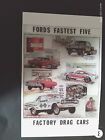 Classic 11 X 17' Poster of Ford's Fastest-Five Factory Drag Race Cars & NASCAR.