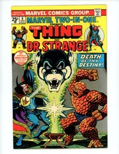Marvel Two-in-One #6 1974 VF Doctor Strange Thing Ben Grimm Marvel Comic