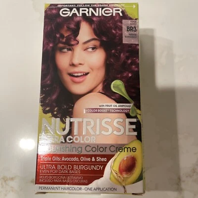 Garnier Nutrisse Ultra Color, BR3 Lotus Berry, Intense Bugundy - Image 1 of 2