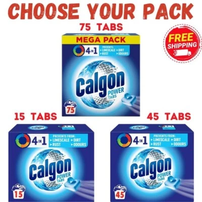 Calgon 4-in-1 Washing Machine Cleaner Tablets Deep Clean & Limescale Protection