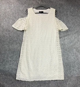 Ronni Nicole Dress Womens Extra Large Cream Crochet Lace Capsule Coastal Boho - Picture 1 of 11