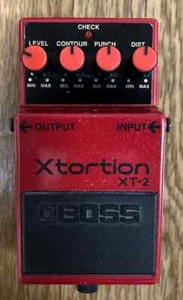 Rare & Collectable Boss Taiwan XT-2 Xtortion (Distortion w/ Silver Label) - Red - Picture 1 of 5
