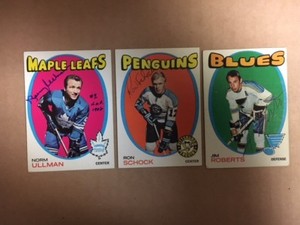 Jim Roberts St Louis Blues Signed 1971-72 Topps hockey card COA