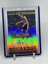 2016-17 Panini Studio Breakout Signatures #6 Jake Layman /299 RC AUTO