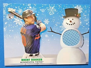 2021 Topps Holiday Relic Card WRC-BR Brent Rooker RC -Minnesota Twins - Bild 1 von 2