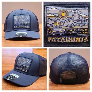 New! Patagonia Summit Road LoPro Trucker Hat Dolomite Blue Snapback Unisex - Picture 1 of 17