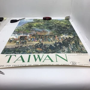 Lotto di 3 poster vintage turismo Taiwan, Repubblica di Cina e altro - Foto 1 di 12