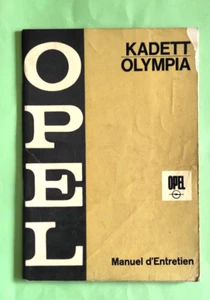 OPEL Kadett Olympia / manuel d'entretien en français 1968 - Picture 1 of 1