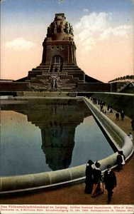 LEIPZIG Monumento a la Batalla de los Pueblos 1928 postal antigua postal de Sajonia - Imagen 1 de 2